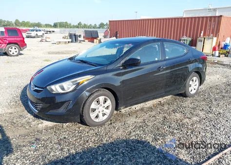 2016 Hyundai Elantra Se from USA, damaged, VIN 5NPDH4AE7GH696364